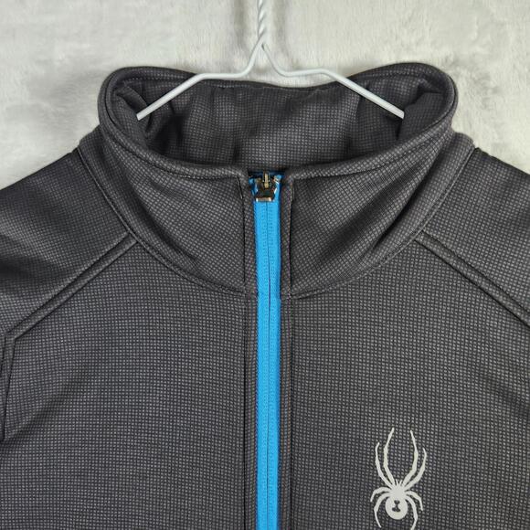 Spyder Full Zip Jacket Mens Gray Size Small Active Outdoors - Picture 5 of 10